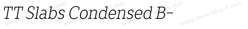 TT Slabs Condensed B字体转换